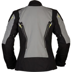 Modeka Takuya Veste textile de moto de dames, noir-gris, taille 46 pour Femmes