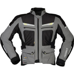 Modeka AFT Air Veste textile de moto, noir-gris, taille S pour Hommes