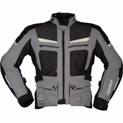Modeka AFT Air Veste textile de moto, noir-gris, taille S pour Hommes