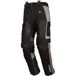 Modeka AFT Air Pantalon textile de moto, noir-gris, taille 4XL pour Hommes