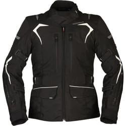 Modeka Elaya Veste textile de moto dames, noir-blanc, taille 34 pour Femmes