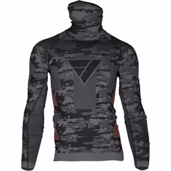 Modeka Tech Dry Bandana Longsleeve Chemise fonctionnelle, noir-multicolore, taille M pour Hommes