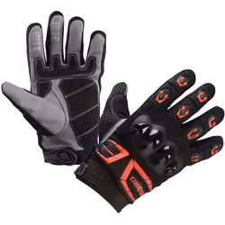 Modeka MX-Top Gants enfants, noir-rouge, taille XL pour Des gamins