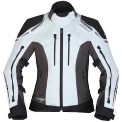 Modeka Takuya Veste textile de moto de dames, noir-gris, taille 42 pour Femmes