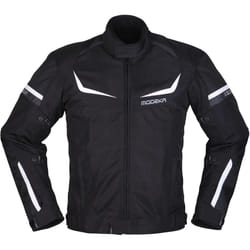 Modeka Yannik Air Veste textile de moto, noir-blanc, taille L pour Hommes