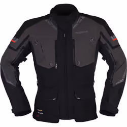 Modeka Panamericana 2 Veste textile de moto, noir-gris, taille L pour Hommes