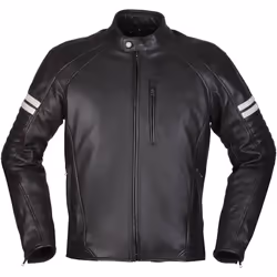 Modeka August 75 Blouson de moto en cuir, noir-blanc, taille 4XL pour Hommes
