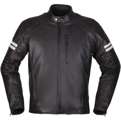 Modeka August 75 Blouson de moto en cuir, noir-blanc, taille 4XL pour Hommes