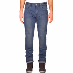 Modeka Glenn Slim Pantalon textile de moto, bleu, taille 33 pour Hommes