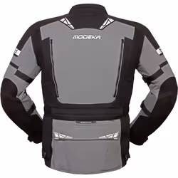Modeka Panamericana 2 Veste textile de moto, noir-gris, taille S pour Hommes
