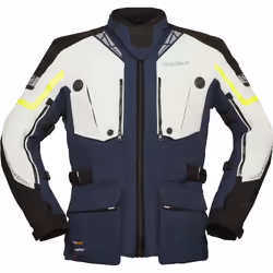 Modeka Panamericana 2 Veste textile de moto, gris-bleu, taille XL pour Hommes