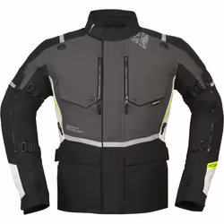 Modeka Trohn Veste textile de moto, gris, taille 2XL pour Hommes