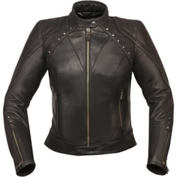 Modeka Jessy Gem Veste en cuir de moto pour dames, noir, taille 36 pour Femmes