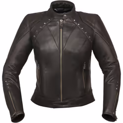 Modeka Jessy Gem Veste en cuir de moto pour dames, noir, taille 42 pour Femmes