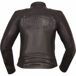 Modeka Jessy Gem Veste en cuir de moto pour dames, noir, taille 42 pour Femmes