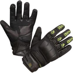 Modeka Ennos Gants de moto, noir-jaune, taille M L pour Hommes