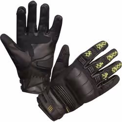 Modeka Ennos Gants de moto, noir-jaune, taille L pour Hommes