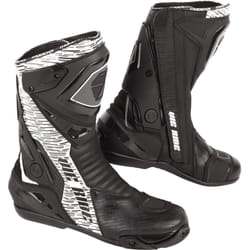 Modeka Yron Botte de moto, noir-blanc, taille 41 pour Hommes