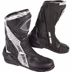 Modeka Yron Botte de moto, noir-blanc, taille 43 pour Hommes