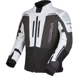 Modeka Hydron veste textile de moto imperméable, noir-gris, taille S pour Hommes