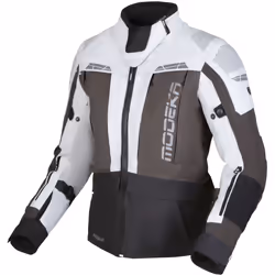 Modeka Hydron imperméable à l’eau dames moto textile veste, noir-gris, taille 40 pour Femmes
