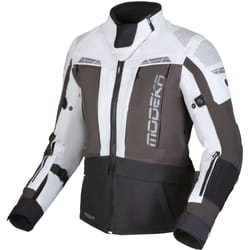 Modeka Hydron imperméable à l’eau dames moto textile veste, noir-gris, taille 40 pour Femmes