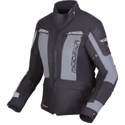 Modeka Hydron imperméable à l’eau dames moto textile veste, noir-gris, taille 42 pour Femmes