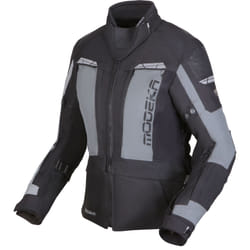 Modeka Hydron imperméable à l’eau dames moto textile veste, noir-gris, taille 42 pour Femmes