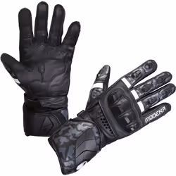 Modeka Valyant Pro Gants de moto, noir-blanc, taille M L pour Hommes