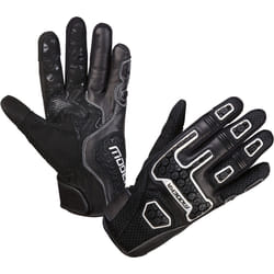 Modeka Dracon Gants de moto, noir-blanc, taille L pour Hommes