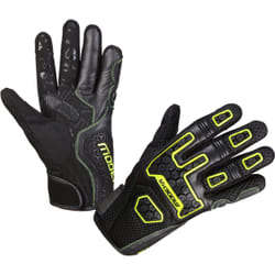 Modeka Dracon Gants de moto, noir-jaune, taille S M pour Hommes