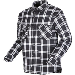 Modeka Colden Chemise de moto, noir-blanc, taille L pour Hommes