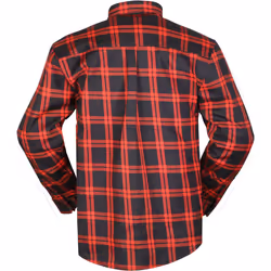 Modeka Colden Chemise de moto, noir-rouge, taille S pour Hommes