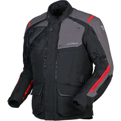 Modeka Varus veste textile de moto imperméable, noir-gris, taille M pour Hommes