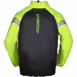 Modeka Flex Dry Veste de pluie moto, noir-jaune, taille 4XL pour Hommes