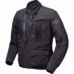 Modeka Paneo LT imperméable Moto Textile Jacke, noir, taille S pour Hommes