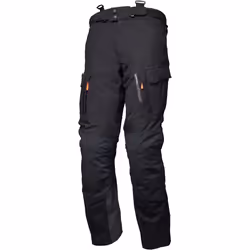 Modeka Paneo LT Pantalon textile de moto imperméable, noir, taille L pour Hommes