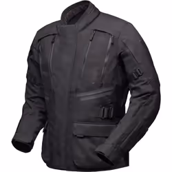 Modeka Lucano Veste textile de moto imperméable, noir, taille 4XL pour Hommes