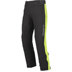 Modeka Hydroflex Pantalon de pluie moto, noir-jaune, taille 2XL pour Hommes