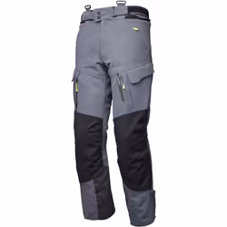 Modeka Paneo LT Pantalon textile de moto imperméable, noir-gris, taille M pour Hommes