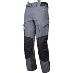 Modeka Paneo LT Pantalon textile de moto imperméable, noir-gris, taille 4XL pour Hommes