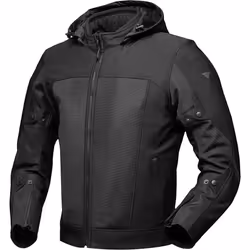 Modeka Davey Air Veste textile de moto imperméable, noir, taille XL pour Hommes