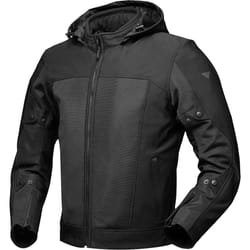 Modeka Davey Air Veste textile de moto imperméable, noir, taille 2XL pour Hommes