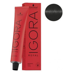 Schwarzkopf Professional Schwarzkopf Igora Royal Coloration Permanente 60 ml - Coloration : 1-0 Noir Naturel