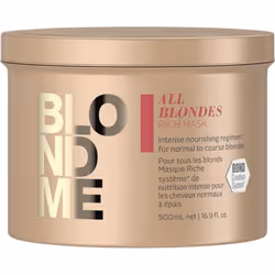 Schwarzkopf Masque Riche Pour Tous Les Blonds BLONDME 500ml, 500 ml, Unisexe, Cheveux colorés, Blond, Brillant, Hydratant, Re ...
