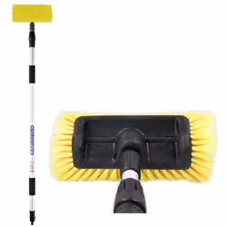 Informations techniques Contenu: 1 set Type de produit: Nettoyeur de vitres télescopique Tige telescopique avec dispositif d' ...