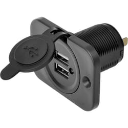 IWH - Prise usb double encastrée 12/24 volts 21100 ma Charge de courant max=2.0 a 12 ou 24 v/dc Y869962