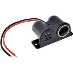 IWH - Prise de courant avec usb 12/24 volts 2100 ma Charge de courant max=4.2 a 12 ou 24 v/dc