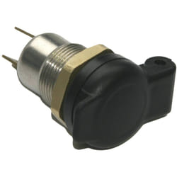 IWH - Prise femelle encastrée din métal avec couvercle Charge de courant max=16 a 12 v, 24 v