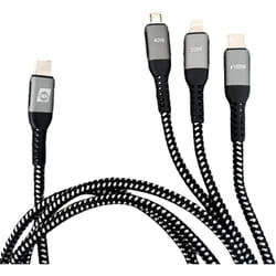 Câble de charge usb usb-c®, usb Micro-A femelle, Connecteur Lightning 1.20 m 019057 Q522713 - IWH